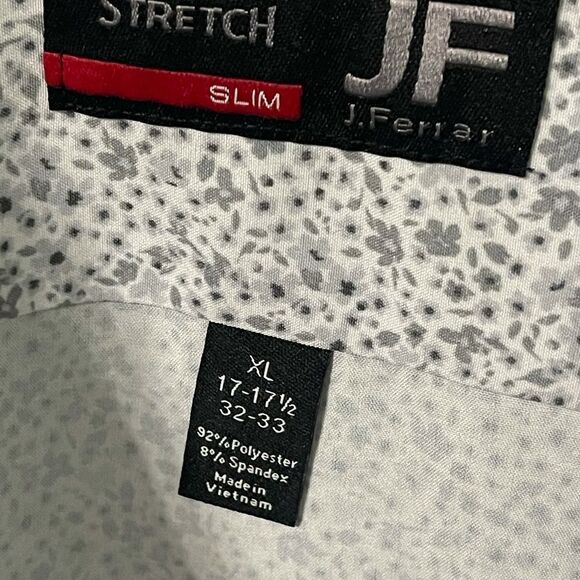 Grey floral button up - Picture 6 of 7